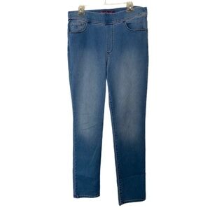 Gloria Vanderbilt Amanda Pull On Jeans Super Soft Wide Waistband Size Large